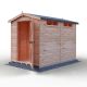 Security Apex 9 x 6 Single Door Loglap Shed