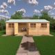 Mammoth 12 x 24 Double Door Loglap Shed