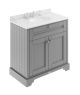 800mm Cabinet & Marble Top (3TH) - Hudson Reed LOF231 Storm Grey, Grey colour ,image 1