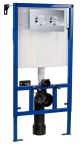 Dual Flush Concealed Cistern Frame with Round Plate - Hudson Reed XTY007R Chrome, Chrome colour ,image 1