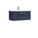 800mm Wall Hung 1-Drawer Vanity & Basin 4 - Nuie ARN2925G Blue, Blue colour ,image 1