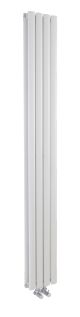 Compact Designer Radiator - Hudson Reed HRE007 White, White colour ,image 1