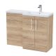 1100mm Right Hand Combination - Nuie ARN3011R Oak, Oak colour ,image 1