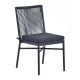 Rope Weave Standard Side Chair with Grey Cushion - Full Rope Back 610 X 850