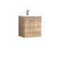 500mm Wall Hung 2-Door Vanity & Basin 4 - Nuie ARN3021G Oak, Oak colour ,image 1