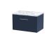 600 Wall Hung Single Drawer Vanity & Laminate Worktop - Hudson Reed JNU2922LCM Blue, Blue colour ,image 1