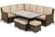 Edwina Corner Dining With Lift Table Mixed Nature Weave, Brown colour ,image 1