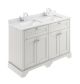 1200mm Cabinet & Double Marble Top (1TH) - Hudson Reed LOF464S Timeless Sand, Cream colour ,image 1