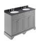 1200mm Cabinet & Double Marble Top (3TH) - Hudson Reed LOF266 Storm Grey, Grey colour ,image 1