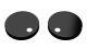 Black Toilet Seat Cover Caps Black - Hudson Reed TSC401 Black, Black colour ,image 1