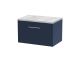 600mm Wall Hung Single Drawer Vanity & Laminate Worktop - Hudson Reed JNU2922LBG Blue, Blue colour ,image 1