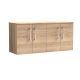 1200mm Wall Hung 4-Door Vanity & Worktop - Nuie ARN3023W2 Oak, Oak colour ,image 1