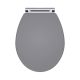 Soft Close Wooden Toilet Seat - Nuie CLA299 Grey, Grey colour ,image 1