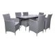 Nevada Grey 6 Seater Kd Rectangular Dining Set, Grey colour ,image 1