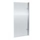 Square Hinged Fluted Bath Screen - 8mm - Nuie NSSQ7FL Chrome ,image 1