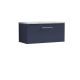 800mm Wall Hung Single Drawer Vanity & Laminate Worktop - Nuie ARN2925LBG Blue, Blue colour ,image 1