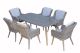 Danielle 6 Seat Dining Set, Grey colour ,image 1