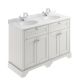 1200mm Cabinet & Double Marble Top (1TH) - Hudson Reed LOF465 Timeless Sand, Grey colour ,image 1
