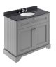 1000mm Cabinet & Marble Top (3TH) - Hudson Reed LOF279 Storm Grey, Grey colour ,image 1