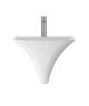Wall Hung Basin - Hudson Reed NCT102 White, White colour ,image 1