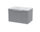600mm Wall Hung Single Drawer Vanity & Laminate Top - Hudson Reed DFF294LBG Grey, Grey colour ,image 1