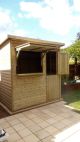 2.4M X 1.8M Pent Bar By Churnet Valley, Wood colour ,image 1