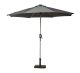 Grey 2.7M Crank And Tilt Led Strip Parasol (38Mm Pole, 8 Ribs), Grey colour ,image 1