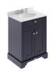 600mm Cabinet & Marble Top (3TH) - Hudson Reed LOF326 Twilight Blue, Blue colour ,image 1