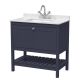 800mm Floor Standing Vanity & Marble Top 1TH - Hudson Reed BEX327WS1 Blue, Blue colour ,image 1