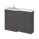 1200mm Left Hand Combination - Hudson Reed CBI911 Gloss Grey