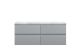 1200mm Wall Hung 4-Drawer Unit & Laminate Worktop - Hudson Reed URB204LBG2 Grey, Grey colour ,image 1