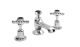3 Tap Hole Basin Mixer - Hudson Reed BC407DX Chrome, Black/Chrome colour ,image 1
