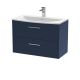 800mm Wall Hung 2-Drawer Vanity & Basin 4 - Hudson Reed JNU2926G Blue, Blue colour ,image 1