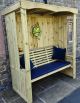 Four Seasons 3 Seat Arbour By Churnet Valley, Wood colour ,image 1