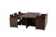 Nevada Brown 6 Seater Cube Set, Brown colour ,image 1