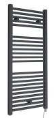 Electric Radiator - Hudson Reed HL153 Anthracite, Chrome colour ,image 1