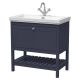 800mm Floor Standing Vanity & Basin 1TH - Hudson Reed BEX327A Blue, Blue colour ,image 1