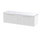 1200 Wall Hung 2-Drawer Vanity & Laminate Worktop - Hudson Reed DFF194LSW2 White, White colour ,image 1
