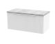 800mm Wall Hung Single Drawer Vanity & Laminate Top - Hudson Reed DFF196LBG White, White colour ,image 1