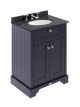 600mm Cabinet & Marble Top (3TH) - Hudson Reed LOF324 Twilight Blue, Blue colour ,image 1