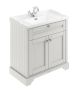 800mm Cabinet & Basin (1TH) - Hudson Reed LOF405 Timeless Sand, Grey colour ,image 1