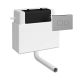 Pneumatic Dual Flush Universal Access Concealed Cistern - Hudson Reed XTY011M01 Chrome, Chrome colour ,image 1