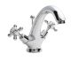 Mono Basin Mixer - Hudson Reed BC305DX Chrome, Chrome & White colour ,image 1