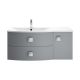 1000mm Cabinet & Basin - Left Hand - Hudson Reed SAR202L Dove Grey, Grey colour ,image 1