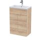 600mm Vanity Unit & Basin - Hudson Reed CBI3007A Oak, Oak colour ,image 1