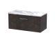 800 Wall Hung 1-Drawer Vanity & Laminate Worktop - Hudson Reed JNU2625LCM Brown, Brown colour ,image 1