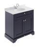 800mm Cabinet & Marble Top (1TH) - Hudson Reed LOF329 Twilight Blue, Blue colour ,image 1