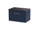 600mm Wall Hung Single Drawer Vanity & Laminate Worktop - Hudson Reed JNU2922LSB Blue, Blue colour ,image 1