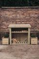 Churnet Valley 4 x 4 Log Store with Kindling Shelf