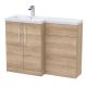 1100mm Left Hand Combination - Nuie ARN3011L Oak, Oak colour ,image 1